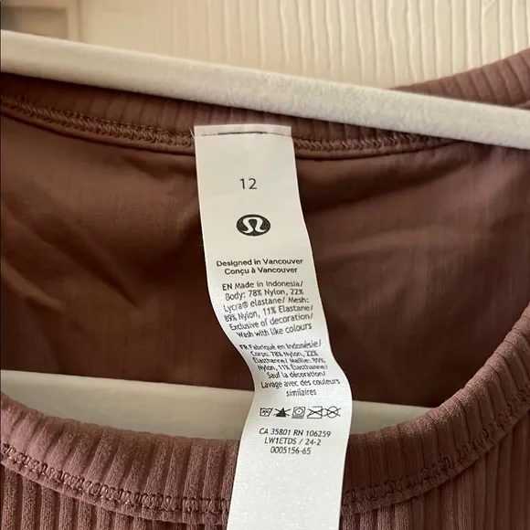 Lululemon All It Takes Ribbed Nulu Sleeveless Top - Picture 3 of 3